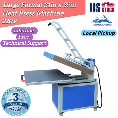 Máquina de prensa de calor de gran formato 31" x 39" prensas de transferencia térmica textil recogida Foto 1 de 4