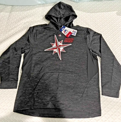 1998 Mariners Turn Ahead the Clock HOODIE Sweatshirt XL jersey rare NWT Seattle - Image 1 of 4