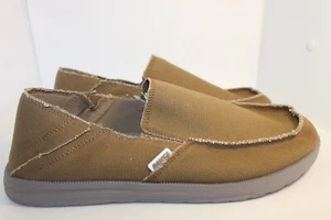 SHOES/FOOTWEAR - Dawgs mens canvas slip on beige - Picture 1 of 6