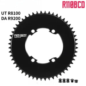 110BCD Crankset Chainweels 46T 48T 50T 52T 54T 56T 58T Chainrings for Shimano - Picture 1 of 45