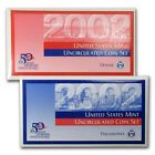 2002 United States US Mint 20 monet P & D nieobiegowy zestaw monet State Quarters