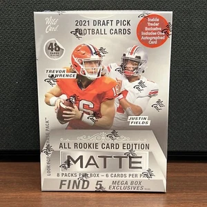 2021 Wild Card Matte Silver Football Mega Box Sealed Auto Insider Exclusive 🏈 - Picture 1 of 5