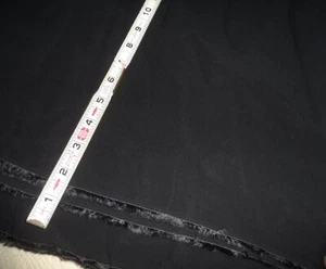 Black Sheer Chiffon Silky Polyester Fabric 6Ydsx55" Dress Apparel Wedding - Picture 1 of 4