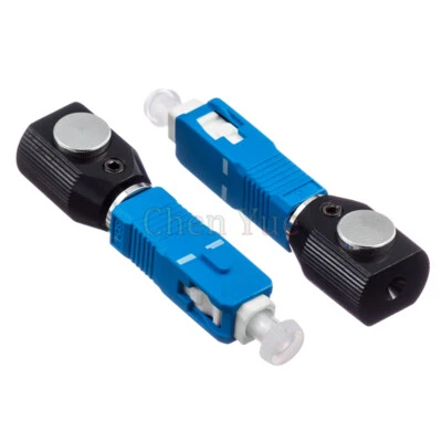 2pcs SC Round Bare Fiber Adapter Connector SC Flange Coupler Optical Fiber Test - Image 1 of 4