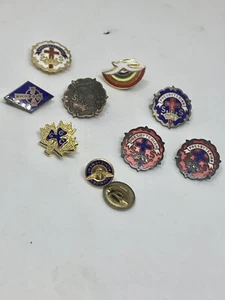 9 pines de solapa la mayoría son pinbacks de la escuela dominical presbiteriana, logros junior - Imagen 1 de 7