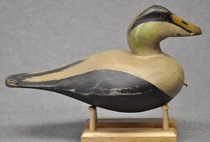 East Coast style COMMON EIDER drake duck decoy decoys original paint WMW  # 11 - Picture 1 of 10
