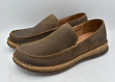 Zapatos Mocasines Born Para Hombres Talla 13 Baylor Taupe Gamuza Envejecida Sin Cordones Foto 1 de 4