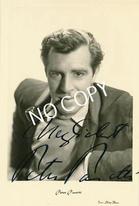 100% Autographe Original Autographe Carte Dédicacé Peter Pasetti J1.4 - Photo 1/2