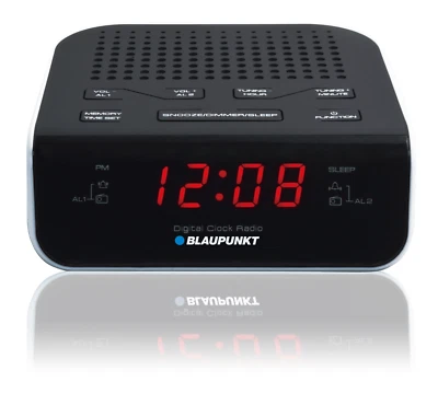 Blaupunkt CR5WH Radio FM / Uhr Digital / Radiowecker / LCD - Bild 1 von 3