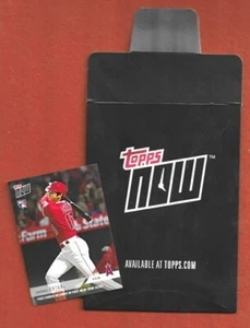 SHOHEI OHTANI 2018 TOPPS NOW # 32 (R) 1ST MLB HOME RUN, 1ST AB, WITH BLACK BOX - Picture 1 of 7