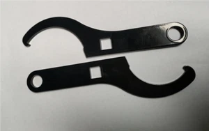 1 Pair Steel Shock Adjustment Tool Suspension Spanner Wrench Coil Over Spring - Foto 1 di 5