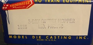 Tolva de desplazamiento Roundhouse Ho Scale - 3 bahías Missouri Pacific 62003 - 1616 - SWB3 - Imagen 1 de 2