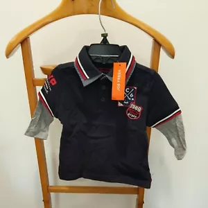 Joe Fresh JUNGEN LANGARM POLOSHIRT GRÖSSE 1 KLEINKIND NEU MIT ETIKETT - Bild 1 von 4