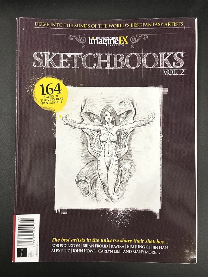 SKETCHBOOKS Vol 2 From IMAGINEFX Magazine 164 Pages Of The Best Fantasy Art - Image 1 of 1