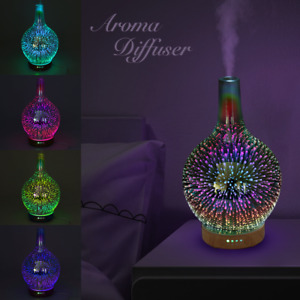 LED Light Ultrasonic Aroma Diffuser Essential Oil Mist Humidifier Aromatherapy