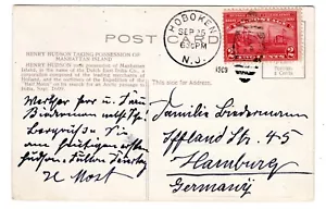 #372 Hudson-Fulton FDC Planty UNL on Fulton PPC w/PF Cert to Germany - Picture 1 of 3