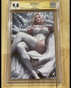 Sins of Siniister #1 (2023) CGC 9.8 Firmado Artgerm Lau 1:100 Variante Virgen - Imagen 1 de 2