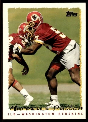 1995 Topps #244 Marvcus Patton Washington Redskins - Image 1 of 2
