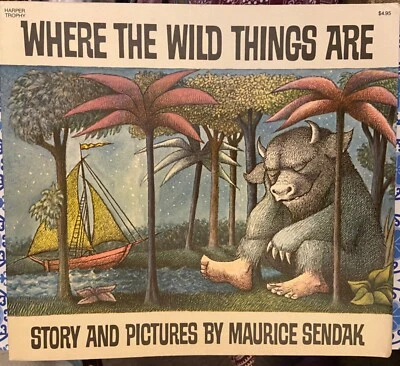 Where the Wild Things Are, by Maurice Sendak “First Harper Trophy edition, 1984” - Image 1 of 4