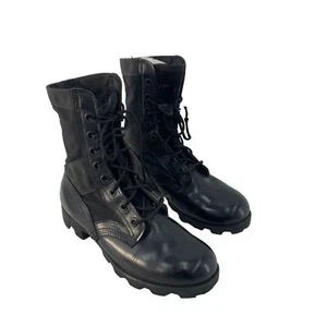 Botas de combate de cuero negras para hombre sin marca talla 6 usadas - Imagen 1 de 6