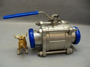 2-1/2" 2-way Ball Valve BV2GG-250cc-A Dixon non-encapsulated stainless steel - Picture 1 of 11