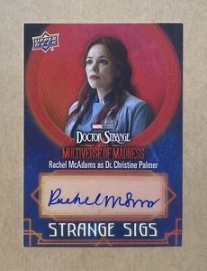 2023 UD Doctor Strange Rachel McAdams Dr. Christine Palmer Sigs Autograph Auto - Picture 1 of 2