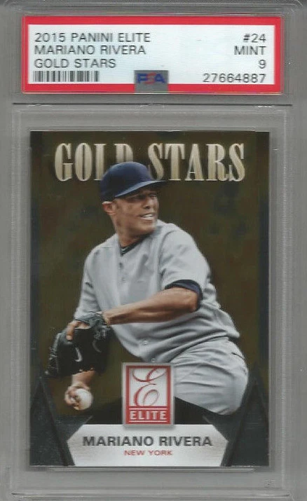 2014 Panini Elite Mariano Rivera Gold Stars PSA 9 - Image 1 of 1