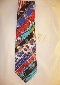 1992 Olympic Games Barcelona Olympic Collectible Nicole Miller Silk Neck Tie No4 - Picture 1 of 4