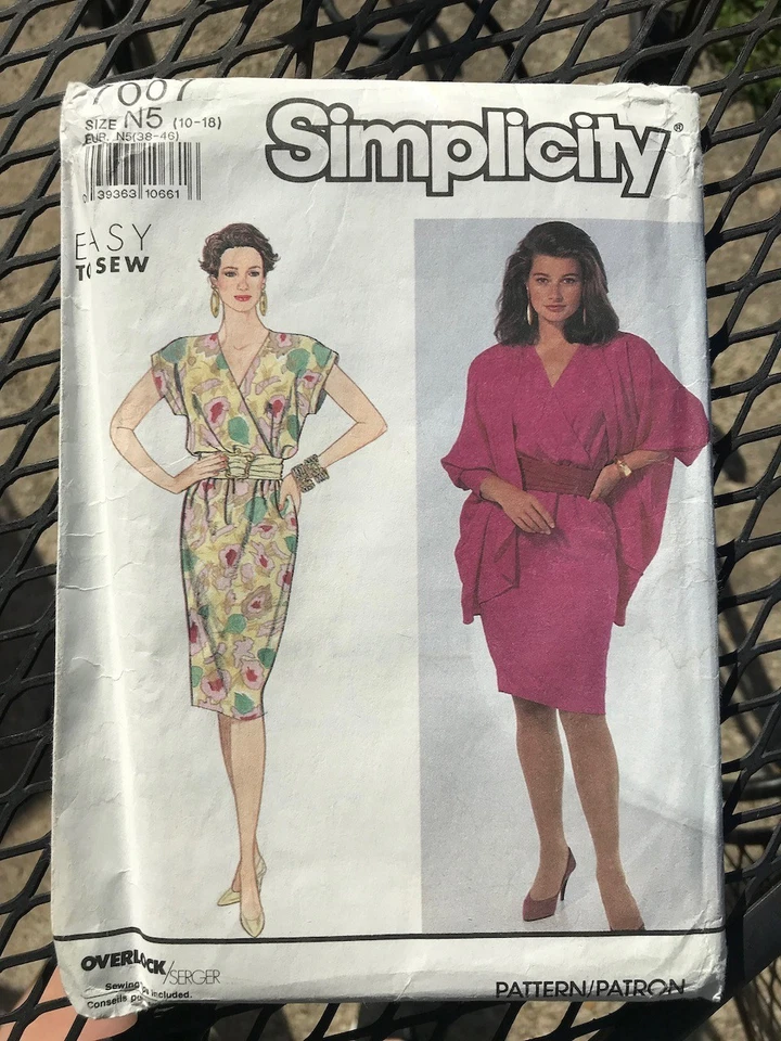 Vtg 1996 Simplicity Pattern #7007 Misses' Pullover Dress Cocoon Jacket Sz 10-18 - Image 1 of 4