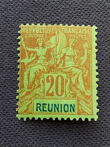 Timbre Colonies françaises  Réunion  N° 38  neuf * C: 27  € - Picture 1 of 2