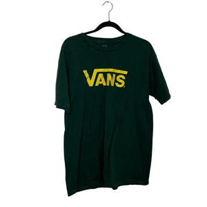 Vans grün Name Logo Kurzarm T-Shirt Größe Large  - Bild 1 von 3