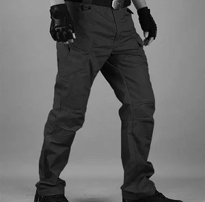 Tactical Series Herren schwarz Cargo Utility Hose 34x30 wasserdicht Ripstop - Bild 1 von 10