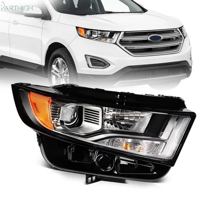 Conjunto de faros para Ford Edge 2015-2018 carcasa negra lado derecho del pasajero Foto 1 de 4