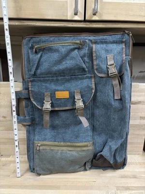 Transon Art Portfolio Estuche Artista Mochila Bolso de Lona en un Denim Azul - Lona Foto 1 de 4