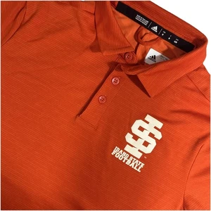 Polo calcio Idaho State Adidas uomo taglia M arancione climalite - Foto 1 di 11
