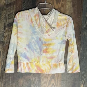 Love Squared Girls Long Sleeve Tie-dye Hoodie Sweatshirt Size 12 - Picture 1 of 4