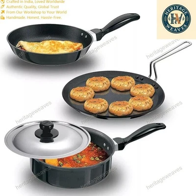 Hawkins Futura Non-Stick Cookware Set- 4 Pieces Best For Kitchen - Image 1 of 4