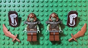 LEGO Castle Fantasy Era Troll Warrior Minifigure w/ Shoulder Pads, Shield, Axe