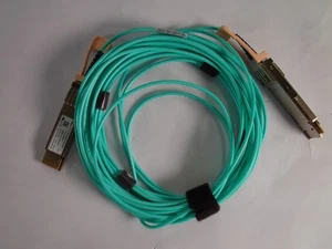 Dell AOC-Q56DD-400G-10M 10m (33ft) 400G QSFP-DD to QSFP-DD Active Optical Cable - Picture 1 of 2