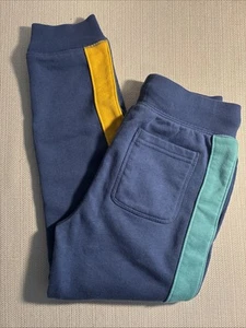 Lands End Boys Med (8) blue Cotton Blend Tapered Jogger Sweatpants Retro Look - Picture 1 of 13