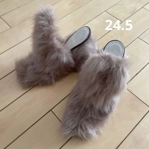 Women 7.5US Maison Margiela Fur Mule Pumps Women Boots Shoes Original Collection - Picture 1 of 4