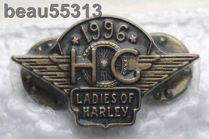 "NEW" LADIES OF HARLEY OWNERS GROUP HOG LOH 1996 PIN 96  - Picture 1 of 1