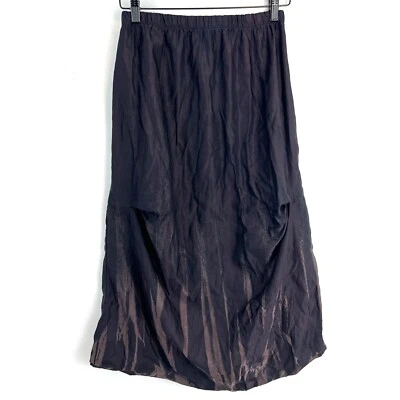 Art of Cloth Midi Skirt Women’s M Silk Purple Whimsigoth Witchy Lagenlook - Imagem 1 de 4