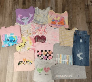 Girls Clothes Size 10/12 Lot Of 15 Pieces Shirts, Jeans, Shorts - Picture 1 of 7