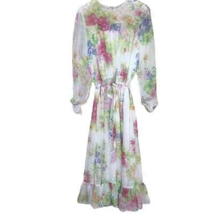 Vestido adornado Dodo Bar or Vitti estampado floral talla 8 - Imagen 1 de 12