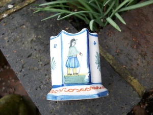 Attractive HR Quimper Pot Faience circa 1910 - Picture 1 of 9
