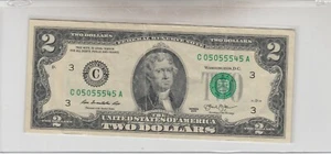 2013 (C) billete de dos dólares billete de la Reserva Federal Filadelfia elegante 5 5s - Imagen 1 de 2