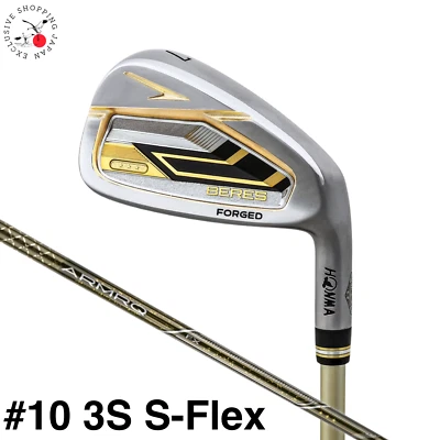 HONMA Golf BERES 09 3S 3 Star Iron Wedge #10 S Flex ARMRQ FX Graphite Shaft MTO - Image 1 of 4