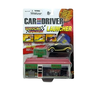 Road Champs Shock Racers Launcher Ford Hot Rod Car Black/Gold Diecast 1/64 Scale - Picture 1 of 7