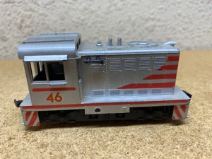 Athean HO Scale Powered Silver and Red #46 Hustler Diesel Switcher - Picture 1 of 7